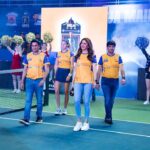 Rakul Preet Singh Instagram - The joy of winning second time in a row !! @finecabhyderabad.strikers gets the @tennispremierleague trophy again 🏆 .. well done team. So proud of you to keep your nerves together 💪🏼💪🏼 onwards and upwards 💪🏼❤️