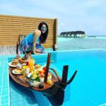 Rashmi Gautam Instagram - This is how your 1st international trip after 2020 feels like #blue #sunseasandsky #floatingbreakfast #rashmigautam