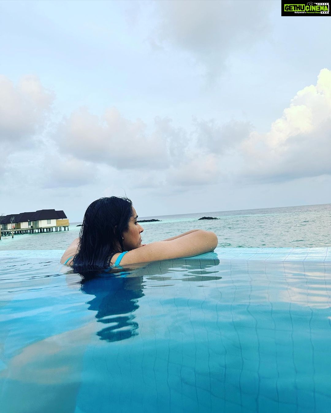 Rashmi Gautam Instagram - This is how your 1st international trip after 2020 feels like #blue #sunseasandsky #floatingbreakfast #rashmigautam