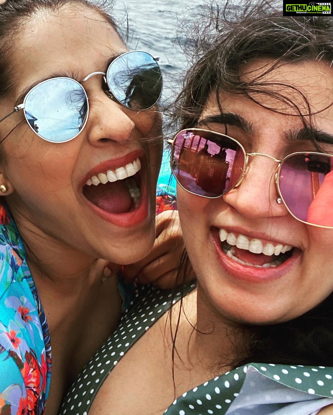 Rashmi Gautam Instagram - This is how your 1st international trip after 2020 feels like #blue #sunseasandsky #floatingbreakfast #rashmigautam
