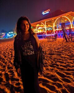 Raveena Ravi Instagram - #lifeisbetteratthebeach 🖤 #goa