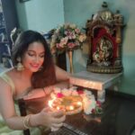 Rekha Krishnappa Instagram - @Deepawali celebration . . . #deepavali #diwali #diwalispecial #diwali2022 #diyas #festivities #festivewear #festiveseason #festivalathome