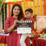 Reshmi Menon Instagram – To auspicious beginnings ❤️ 
Launched our next #ravanakalyanam 

@actorsimha @mudhrasfilmfactory.offl @halycon_movies