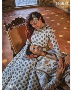 Richa Chadha Instagram - ❤️❤️ 

Repost: @feminaindia The beauty of their bond lies in the ease that they seem to have when around each other. There’s nothing loud that screams for attention, their body language in sync. Credit is due to @therichachadha and @alifazal9 as exceptional performers, but the synchronicity of their personalities is both palpable and enviable. See these pictures from our cover shoot and fall in love with their love ♥️

Editor: @missmuttoo 
📸: @behalsahil 
Art Direction and Cover Design: @bendivishan 
Fashion Editor: @krishnahasleft 
✍️: ek.chai
Makeup for Richa: Kunj Shah
Hair for Richa: Rami Halder
HMU for Ali: Arbaz Shaikh
Location Courtesy: The Great Eastern Home

✨1st Look✨
Richa's outfit: ​Lehenga by @dollyjstudio; Choker and Cuff by @birdhichand; Shoes by @jimmychoo 
Ali's outfit:​ Kurta and Pants by @rahulmishra_7; Shoes by @arjunkilachandofficial 

✨2nd Look✨
Richa's outfit: ​Jacket, Bustier and Pants by @jade_bymk; Earrings and Bangle by @anmoljewellers
Ali's Outfit:​ Suit by @rahulmishra_7 

✨3rd Look✨
Richa's Outfit:​ Lehenga by @taruntahiliani; Choker and Ring by @amarisbyprernarajpal 
Ali's Outfit: Jacket, Tunic and Pants by @rohitgandhirahulkhanna; Shoes by @louboutinworld

✨4th Look✨
Richa's Outfit: Dress by @jjvalaya; Passa and Ring by @anmoljewellers
Ali's Outfit: Sherwani by @jjvalaya

#RichaChadha #AliFazal #RichaAndAli #WeddingSpecial #SoonToBeMarried #Wedding #Celebration #Celeb #Celebs #CelebCouple #Femina #FeminaIndia #September #SeptemberIssue #FeminaSept2022 #Exclusive