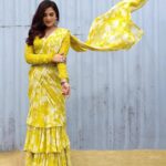 Richa Chadha Instagram - Yellow yellow pretty fellow 💛 . . . Outfit- @paulmiandharsh Jewellery- @neetaboochrajewellery @urbanthesaurus_jewellery @ascend.rohank Styling: @anishagandhi3 @rochelledsa Make up: @shaylinayak Assisted by: @vickyvandre Hair: @ashisbogi Photography by: @harshphotography11 . . . #sari #yellowsaree #fashionphotography #indianclothing #indianoutfit #weddinginspiration