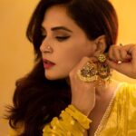 Richa Chadha Instagram - Yellow yellow pretty fellow 💛 . . . Outfit- @paulmiandharsh Jewellery- @neetaboochrajewellery @urbanthesaurus_jewellery @ascend.rohank Styling: @anishagandhi3 @rochelledsa Make up: @shaylinayak Assisted by: @vickyvandre Hair: @ashisbogi Photography by: @harshphotography11 . . . #sari #yellowsaree #fashionphotography #indianclothing #indianoutfit #weddinginspiration