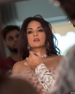 Richa Chadha Instagram - #Photodump from the most memorable, magical, crazy week of my life. 🐻with me. Felt beautiful in @rahulmishra_7 🦋Have followed and loved him since Masaan promotions. Kind soul, going global with a gentle heart…🫀TY for the art I wore. 
Scroll to see the lehenga in it’s full glory. Felt happy. 
Soft make up, soft curls by @harryrajput64 , styled by @anishagandhi3 @rochelledsa ❣️hair help @gurmukh_singh07.  This was the happiest day. 
#riali so grateful 🫀🫶🏽happy that families met, danced, ate, hugged and laughed together. 🧿🥰