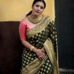 Roshna Ann Roy Instagram - 💚"..... 📸: @abin__joseph Costume : @manka.couture Mua : @makeup_by_mariyaa Jwells : @ladies_planet_rental_jewellery
