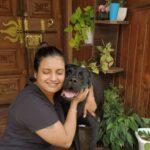 Roshna Ann Roy Instagram - " There's a saying. If you want someone to love you forever, buy a dog, feed it and keep it around ♥ Dogs are not our whole life, but they make our lives whole❤️ Ma " Toffie" mmmmmmaaa... ♥♥♥ 🖤 Aluva