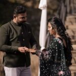 Roshna Ann Roy Instagram - One year ago today this handsome man got down on one knee and asked me to be his wife! I was and still am so happy to say yes! I love you, ❤️ ! Every day with you is an adventure and I love it 😂 mr. @kichutellus On our first engagement anniversary, I want to thank you for sticking with me for this long." "If you want to measure my love for you, just count the days we have been together. And that's a lot! The day we got engaged was the day when we took the first step towards our dream of getting married💞 ... Happy first engagement anniversary ❤14/11/2020 ♥