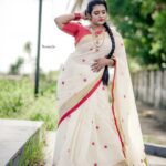 Roshna Ann Roy Instagram - ♥വസന്തം ❤ Saree&jewellery : @vasahindia Mua : @meeramax_makeupartist 📸 : @beniveesjo @arun_manuel_