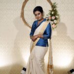 Roshna Ann Roy Instagram - ♥📸 : @sainu_whiteline @_whitelinephotography_ Saree : @kuthampullynaithukada Costume : @cameella_boutique Mua : @antony.k.x