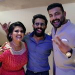 Roshna Ann Roy Instagram - Besties 🧡🧡 @arjun_ashokan 🧡