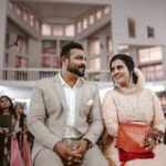Roshna Ann Roy Instagram - Best friends for life, husband and wife... ❤️ @kichutellus 28 .11.2020 Mua : @shibin4865 Costume: @dhaga_brand Jwells : @rubyscreations17 Kichu's suite : @hemmerdesigns Mua & styling : @soorajskofficial