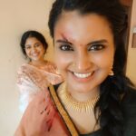 Roshna Ann Roy Instagram - Behind the scenes... !!!👺👺👺 @srindaa chechi... 🎬🎥🎥🎥🎥 @pckmovie #പാപംചെയ്യാത്തവർകല്ലെറിയട്ടെ 😊😘