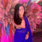 Roshni Walia Instagram - 👀 . . . . . . #saree - @the_adhya_designer . . . . #blue #roshniwalia #roshni #diwali #purple #darkblue #diwali2022 #bluesaree #traditional #traditionalwear #diwalioutfit #fit #instagram #potd #ootd #instafir #hairstyle #style #fashion 💙🦋🔚 India