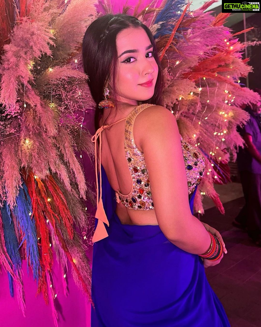 Roshni Walia Instagram - 👀 . . . . . . #saree - @the_adhya_designer . . . . #blue #roshniwalia #roshni #diwali #purple #darkblue #diwali2022 #bluesaree #traditional #traditionalwear #diwalioutfit #fit #instagram #potd #ootd #instafir #hairstyle #style #fashion 💙🦋🔚 India