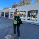 Ruhi Singh Instagram - This look deserves so much more love ❤️ I can’t get over the electric green @thesageaubrey bag. It’s such a statement! Malibu, California