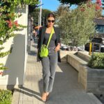 Ruhi Singh Instagram - This look deserves so much more love ❤️ I can’t get over the electric green @thesageaubrey bag. It’s such a statement! Malibu, California