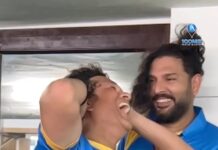 Sachin Tendulkar Instagram - There’s always one friend with whom you can let your hair down. Happy birthday Yuvi.