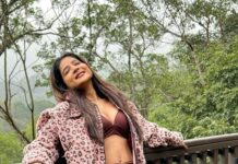 Sakshi Agarwal Instagram - Oreyy jillinu irruku✨✨ . #coorg #coorgtrip #coorgdiaries #leopardprint #sakshiagarwal The Tamara Coorg