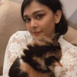 Sakshi Pradhan Instagram – Change of Expressions and body Language in secs 🐈 #Gloria #whitewalker #Kitten ❄️ 🧿