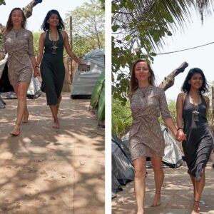 Sakshi Pradhan Instagram - #Friends, #Sun ,#Sand ,#camp and #Sea that sounds like #Summer to me 🏕 🏝 👩🏻‍🦱 👱🏽‍♀️ 🌊 🌞 🍲 🐈‍⬛
 📸 @aukrishnan
#pride
#pridemonth
#sisterlove