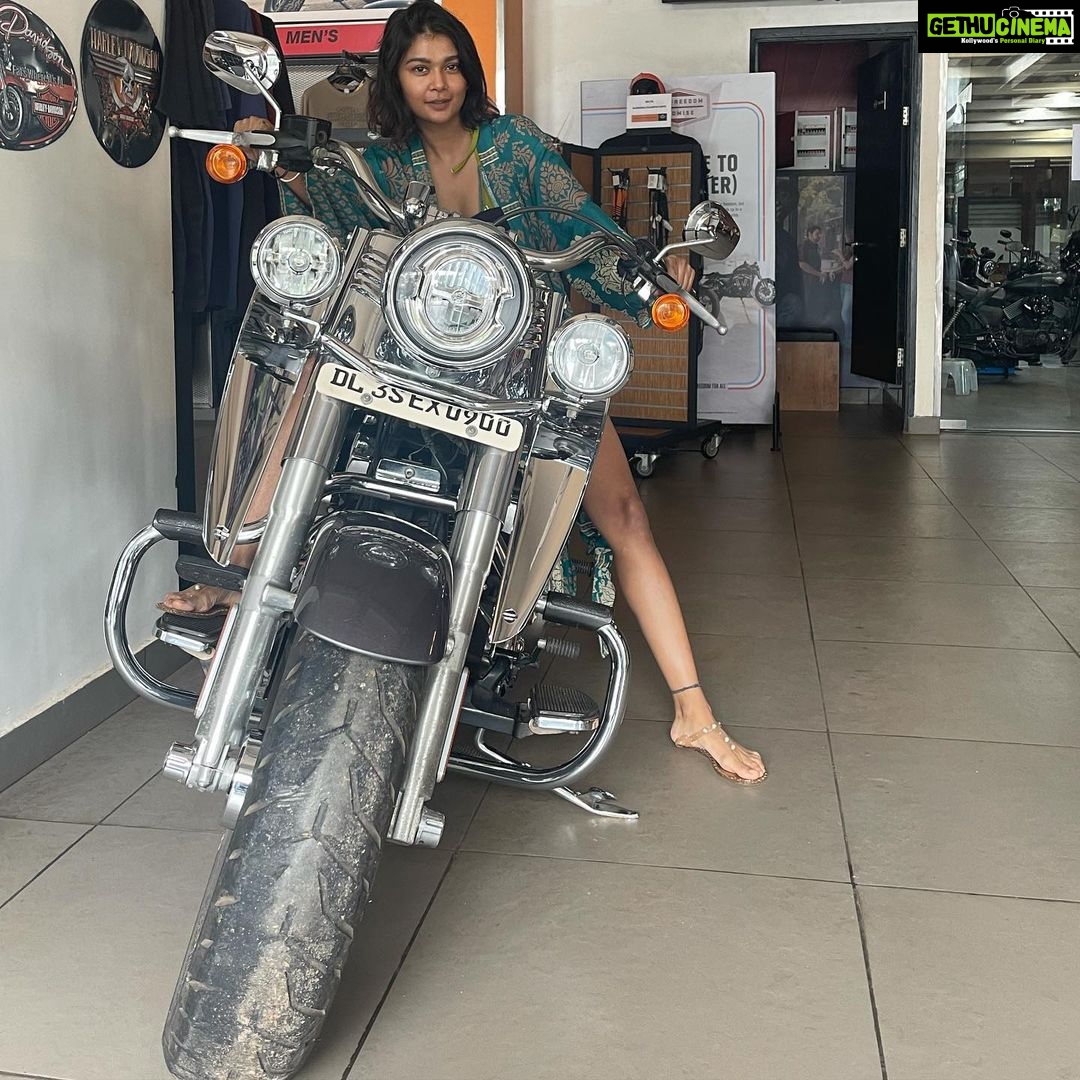 Sakshi Pradhan Instagram - Should I get the #beast 🏍 ?? 😉 😂