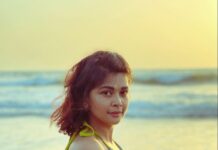 Sakshi Pradhan Instagram - Beach…if I am not on it , near it , or looking at it , I am dreaming it 💭 ⛅️ #wokeuptothisdream #morningswim #seayousoon #earlytorise Vagator, Goa