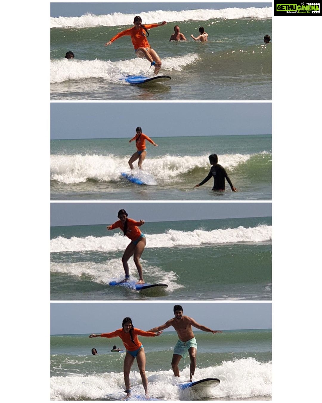 Samara Tijori Instagram - I fell, I did somersaults in the water and drank a lot of it, I also cut my foot BUT, nothing compares to how HAPPY I was and the rush I had 🏄🏻♀️