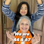Sameera Reddy Instagram - Sassy Saasu is my ShahRukh🤣Who says aging together can’t be fun? Sassy Saasu looks like a yummy gulab jamun in the last pic 😂❤️ #messymama #sassysaasu #saasbahu #throwback