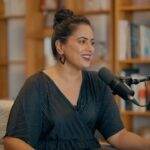 Sameera Reddy Instagram - Chocolate Brown & proud! We loved having @shahanagoswami celebrate herself & giving us #limitless fun and laughter on all things skin, fashion, career and womanhood. 💫Listen to the podcast available at the link in bio 👉🏼for a power packed conversation with Sameera Reddy & Shahana Goswami !