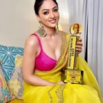 Sandeepa Dhar Instagram – Gratitude ❤️ #dadasahebphalkeaward 
@dpiff_official 
Promising to justify the most promising actor on OTT 🫰🏻