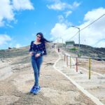Sangeetha Bhat Instagram - "If you wish to know the divine, feel the wind on your face and the warm sun on your hand.” —Buddha #sangeethabhat #sangeethabhatsudarshan #actress #actresstheunknown #selflove #natureschild #gratitude #grateful #naturelover #mandaragirihills #trekking #karnataka #tumkur #bengaluru Mandaragiri Hills