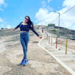 Sangeetha Bhat Instagram - "If you wish to know the divine, feel the wind on your face and the warm sun on your hand.” —Buddha #sangeethabhat #sangeethabhatsudarshan #actress #actresstheunknown #selflove #natureschild #gratitude #grateful #naturelover #mandaragirihills #trekking #karnataka #tumkur #bengaluru Mandaragiri Hills