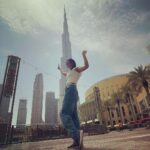 Sangeetha Sringeri Instagram - A must have photo ❤️ Thank u @rakshith_kaup for the click Burj Khalifa Tower