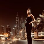 Sangeetha Sringeri Instagram - Mid night beauty #Dubai clicked by the awesome @ullashydur 😍 Outfit by @laxmikrishnaofficial Styled by @joe_elize_joy @styyledbyjoe