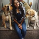 Sangeetha Sringeri Instagram - *Throwback* the day when i met them for the first time ❤️ *july 2018* #777charlie