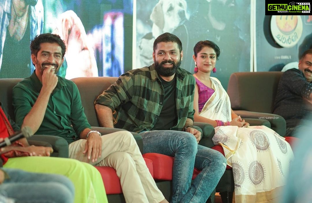 Sangeetha Sringeri Instagram - Glimpses of #777charlie press meet at Kerala! Oh wat a vibe, i loved it so much, So much love and such a positivity 🥰