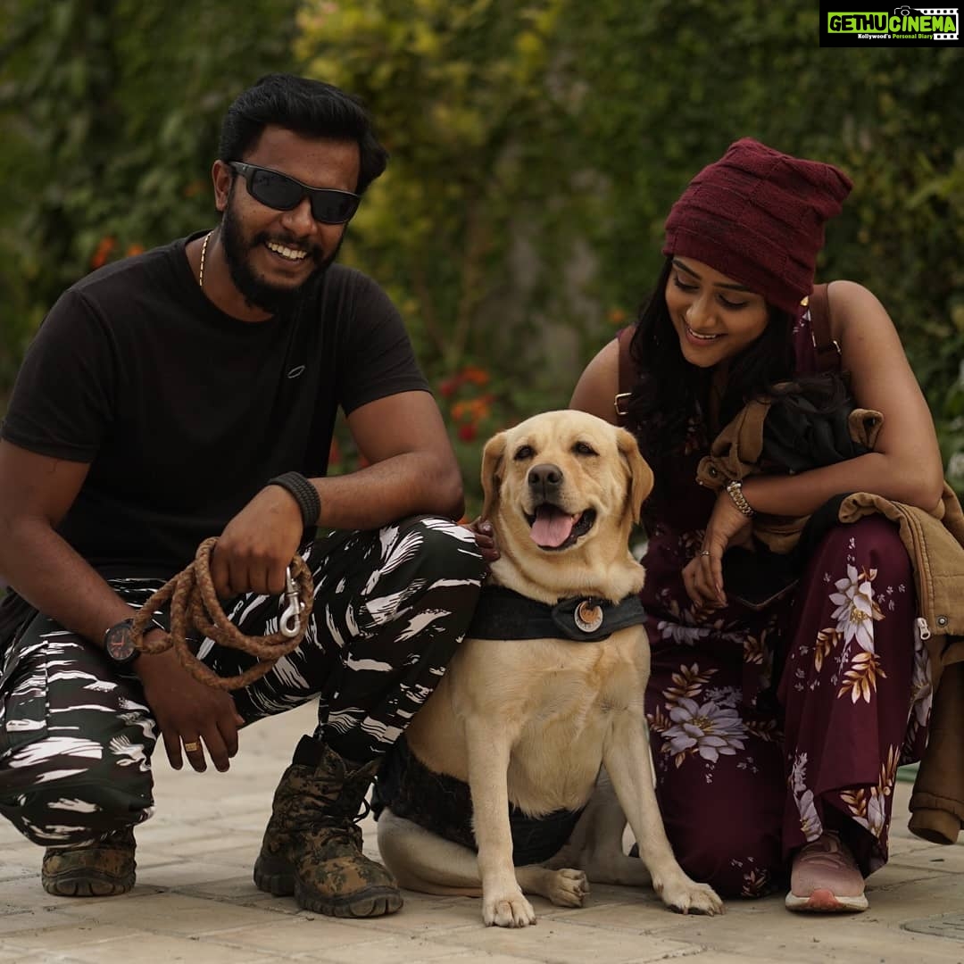 Sangeetha Sringeri Instagram - Along with the amazing @dk9pramod 😁 and lovely #Charlie