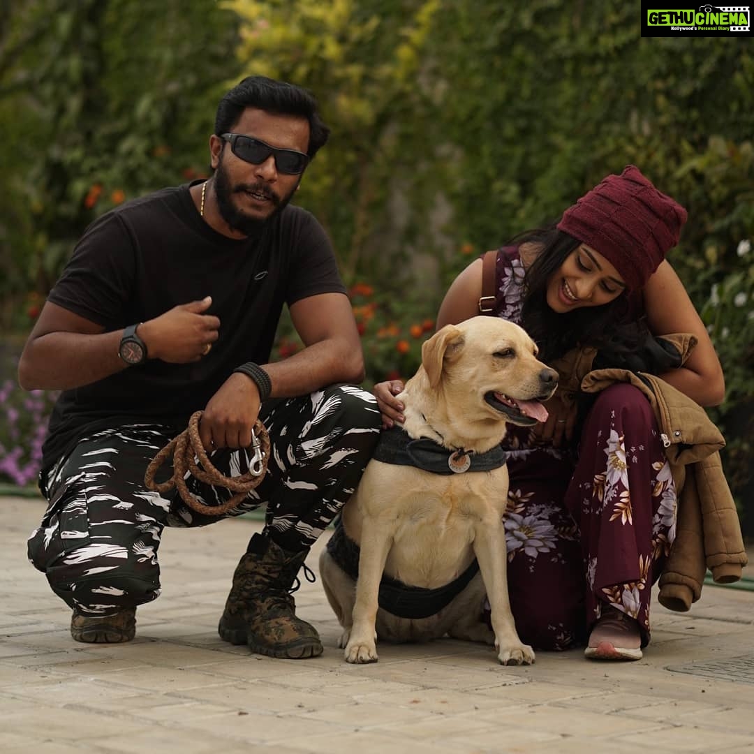 Sangeetha Sringeri Instagram - Along with the amazing @dk9pramod 😁 and lovely #Charlie