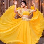 Sangeetha Sringeri Instagram - 💛 Outfit @anthariya_ MuA @artistrybypriyankaharish Picture : @anusharamkaran Location : @theshirestudioblr