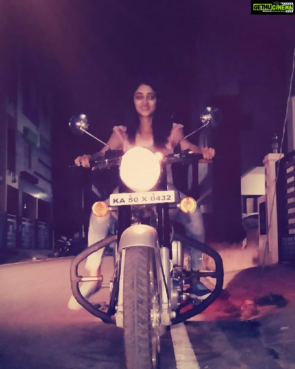 Sangeetha Sringeri Instagram - #BulletRide #withFriends #Memories