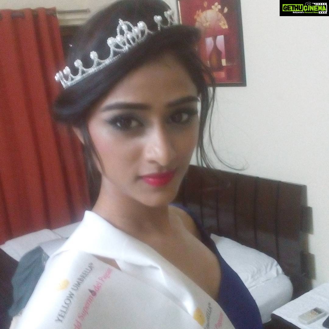 Sangeetha Sringeri Instagram - Crowned as runner up aka Miss congeniality at World Teen supermodel India
