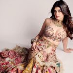 Sanjana Sanghi Instagram - Catching a breath post the closing the show for @varunbahlcouture 🌟