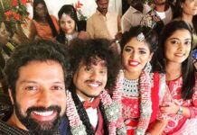 Santhosh Prathap Instagram - Happy married life @vijaytvpugazh & @bensipugazh 👩🏻‍❤️‍👨🏻 wishing you both the best today and always 🤗 Stay blessed ❤️ Was lovely catch up with all of my favourites #cwc fam and @vijaytelevision fam 😘 #pugazhbensiya #marriage #cwc #vijaytv #love #family #happiness #gratitude #grateful Mahabalipuram, Tamil Nadu, India