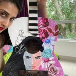 Shamlee Instagram – Work in progress by the beautiful @shamlee_official lending her magic to this 30+ year old guitar for the #wastetovalue #auctiontotakeaction featuring @karthi_offl 🤩 Super delighted to have her on board & we thank you profusely for your support since day one 💚💥