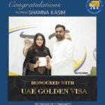 Shamna Kasim Instagram – Congratulations 🎉🎊🎈 UAE 🇦🇪 GOLDEN VISA #uaegoldenvisa