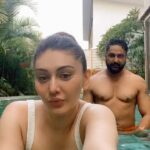 Shefali Jariwala Instagram - Cooling off ! #goadiaries #chillmode #trendingnow #summervibes #pooltime #vacaymode #reelsindia #tgif #weekendmood #funtimes