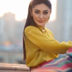 Shefali Jariwala Instagram - A colourful mind … #color #love . @dieppj @pyumishra Outfit @siddharthabansal_ Jewelry @rama_i.n.d.i.a Boots @karllagerfeld @makeup.yasmin . . . #weekendvibes #saturday #picoftheday #rooftop #pic #weekendmood #instagood #picoftheday #ootd